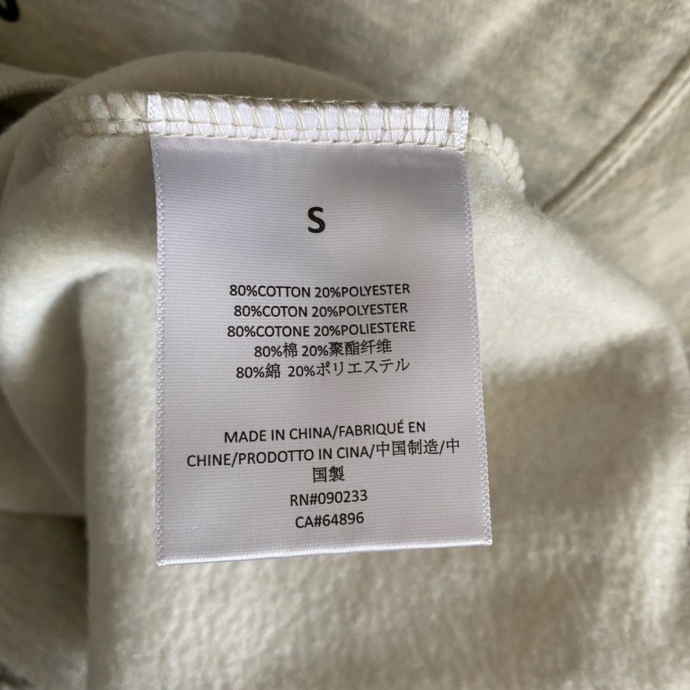 ESSENTIALS FEAR OG GOD LIGHT OATMEAL PULLOVER HOODIE SMALL - Picture 9 of 13